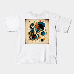 Barcelona - Abstract Art Kids T-Shirt